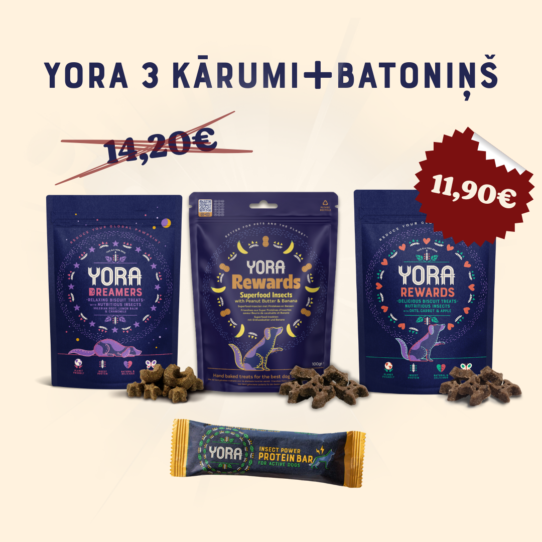 Yora 3 gardumu komplekts + batoniņš