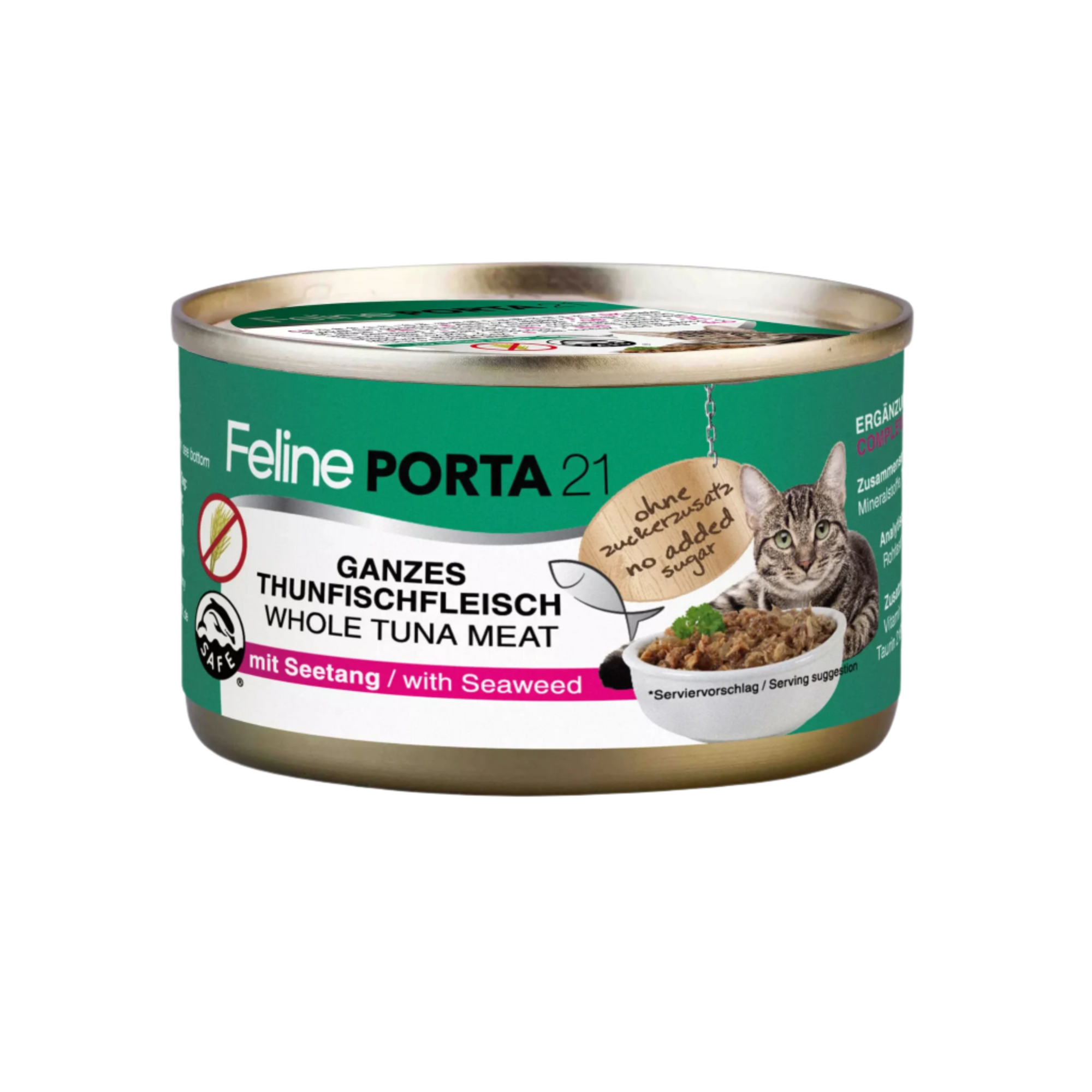 Canned tuna and seaweed for cats 90 gr