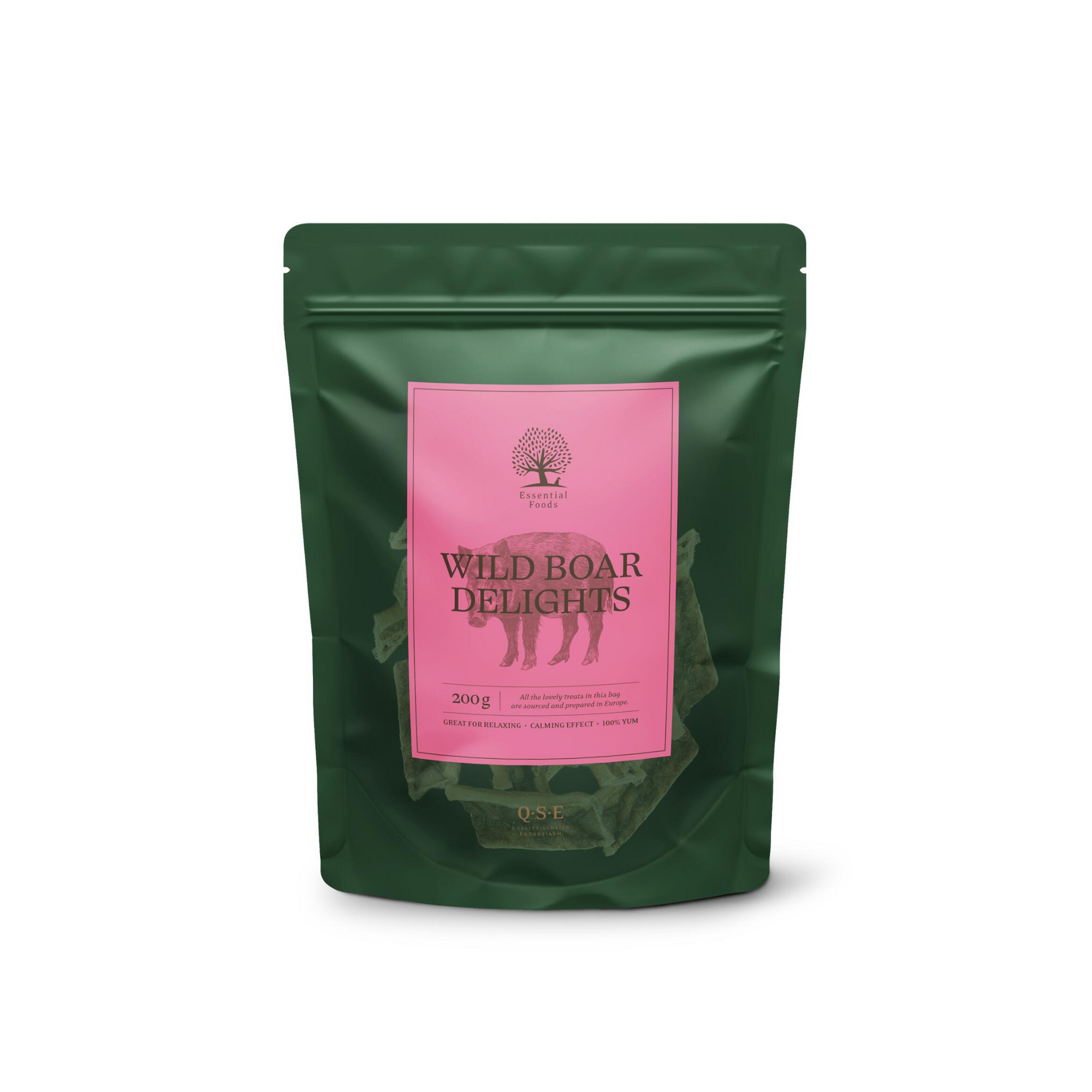 ESSENTIAL Wild Boar Natural Treats 200g WILD BOAR DELIGHTS