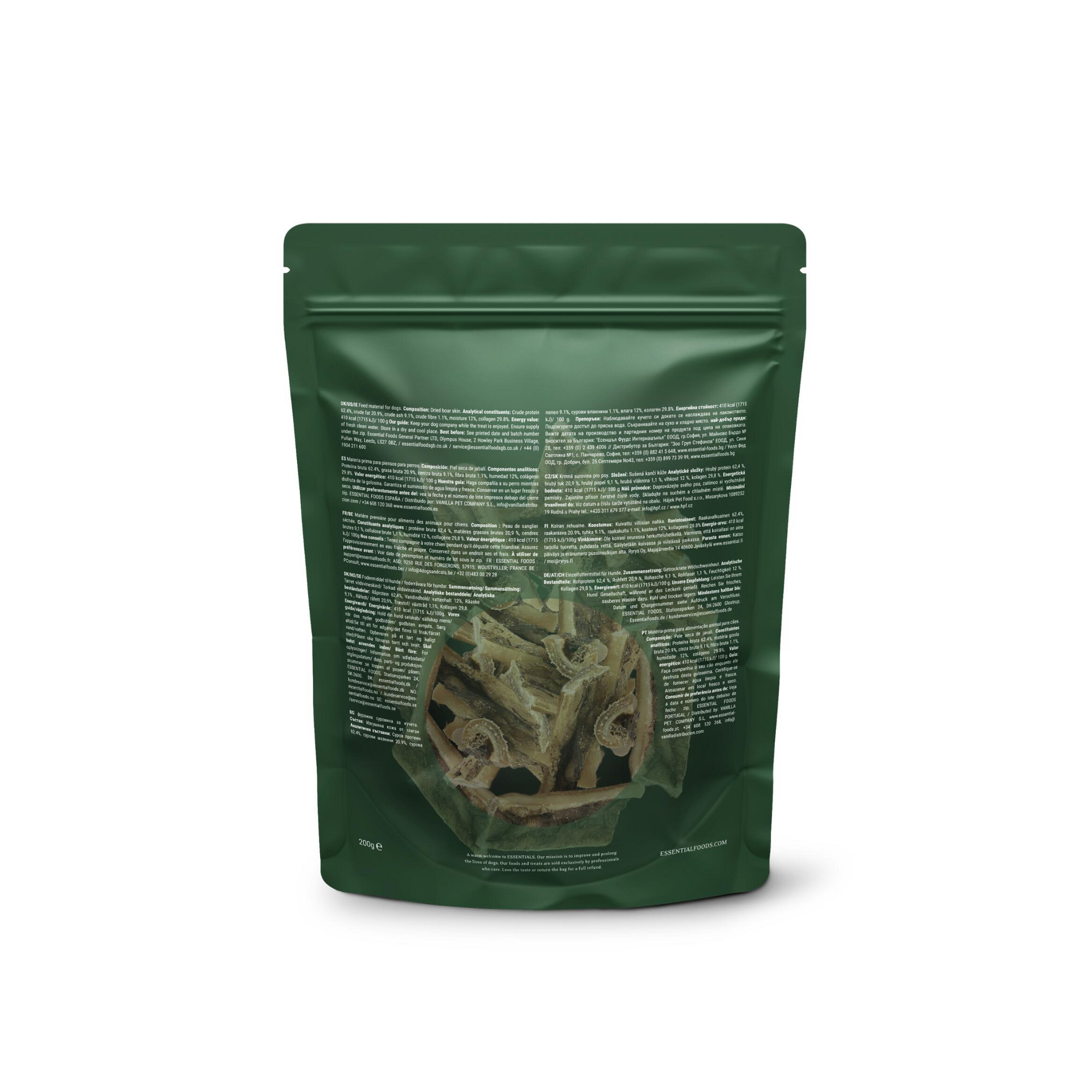 ESSENTIAL Wild Boar Natural Treats 200g WILD BOAR DELIGHTS