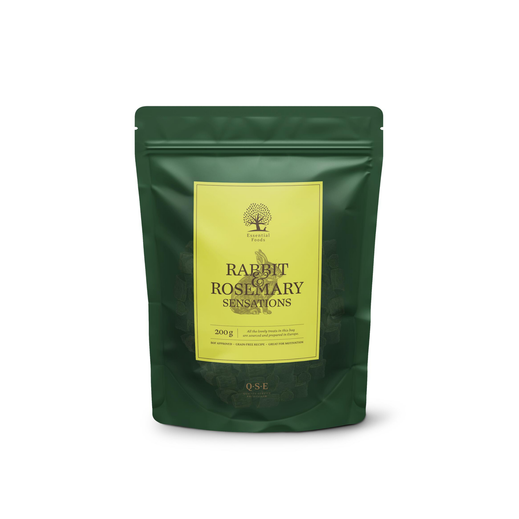 ESSENTIAL Rabbit meat treats with rosemary 200g RABBIT & ROSEMARY SENSATIONS
