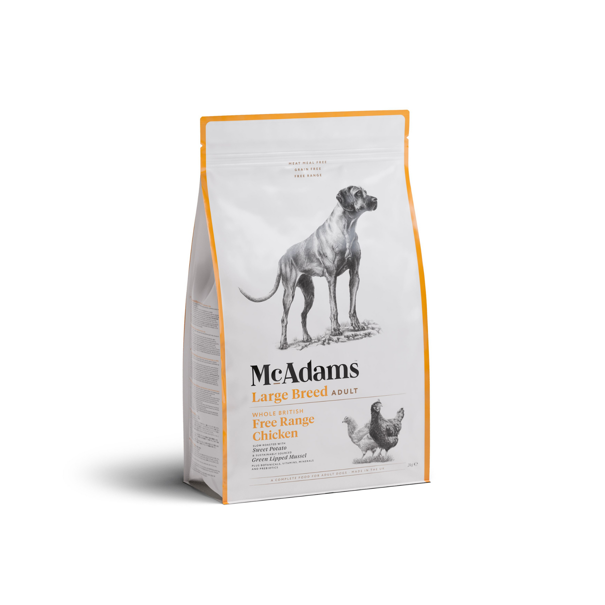 McAdams Oven-Baked Food with 50% Free-Range Chicken for Medium and Large Dogs