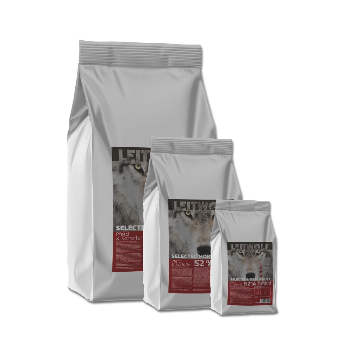 LEITWOLF hypoallergenic feed for adult dogs with horse meat SELECTED HORSE ADULT