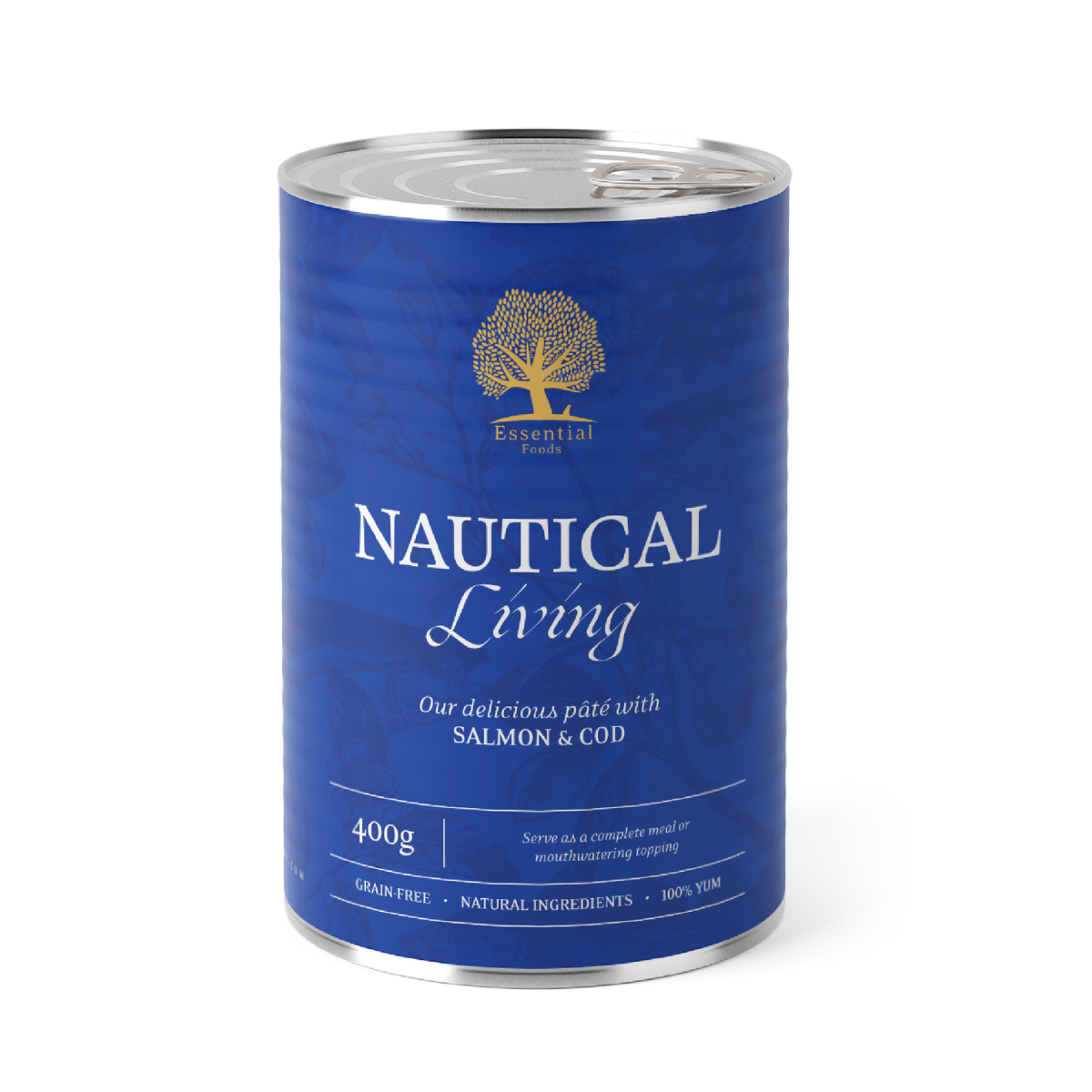 ESSENTIAL konservi ar lasi un menca NAUTICAL LIVING 400 G