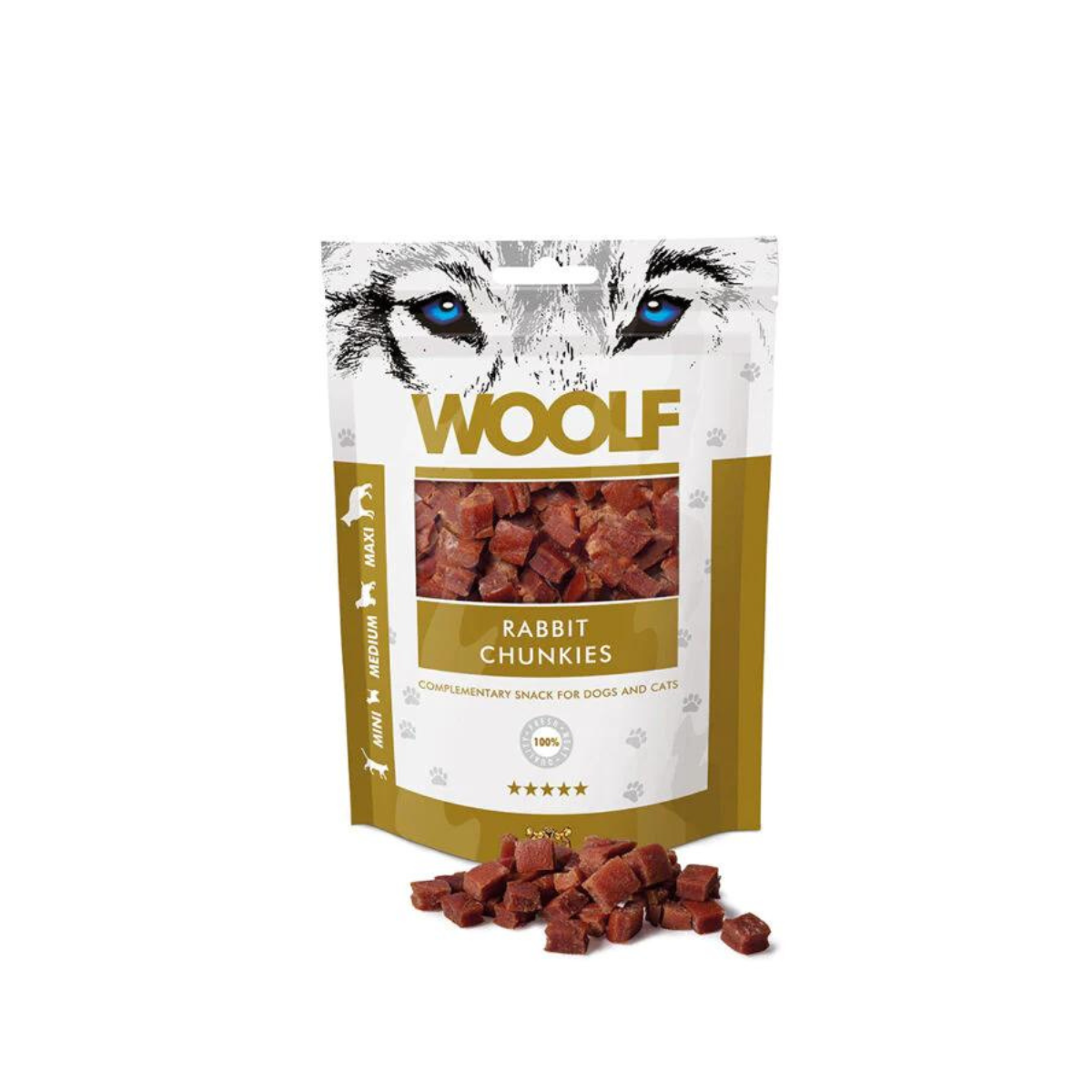 WOOLFSNACKS rabbit treats RABBIT CHUNKIES