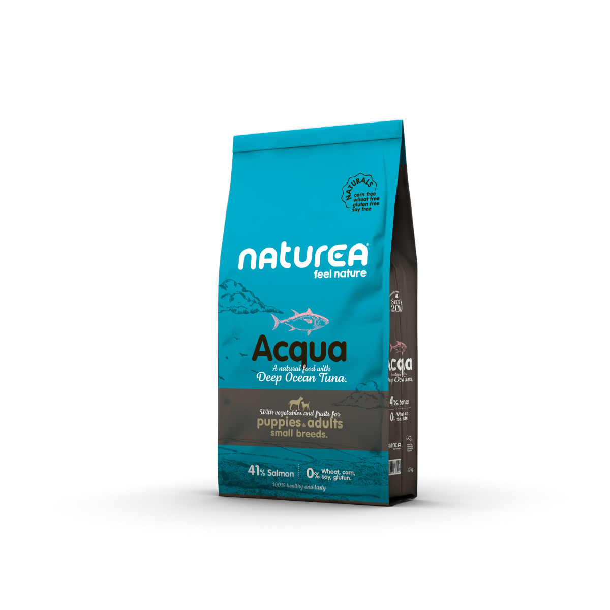 Augstvērtīga barība ar tunci Mazo šķirņu pieaugušiem suņiem Naturea Naturals Acqua Deep Ocean Tuna Small Breed