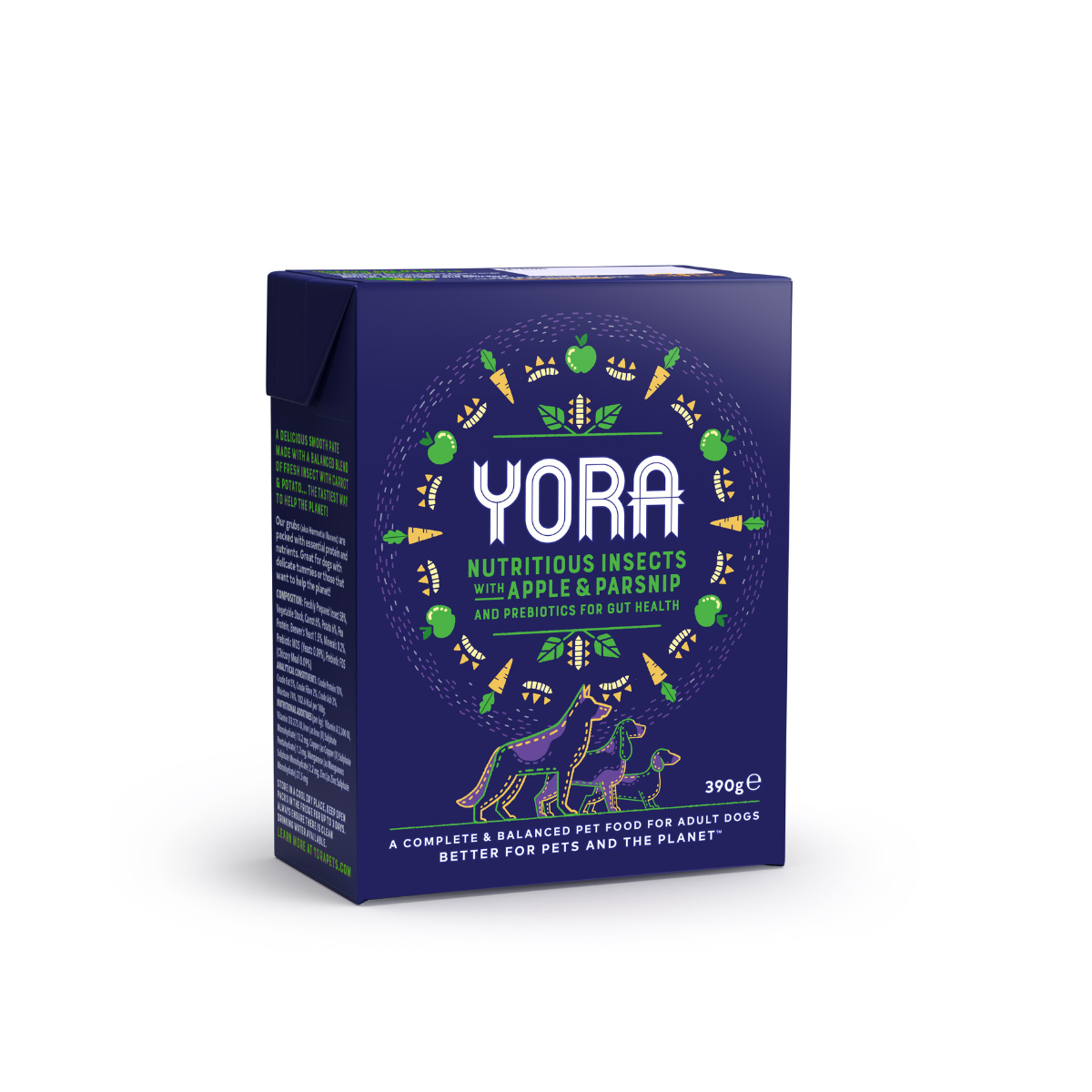 YORA insect canned with apples and parsnips 390g
