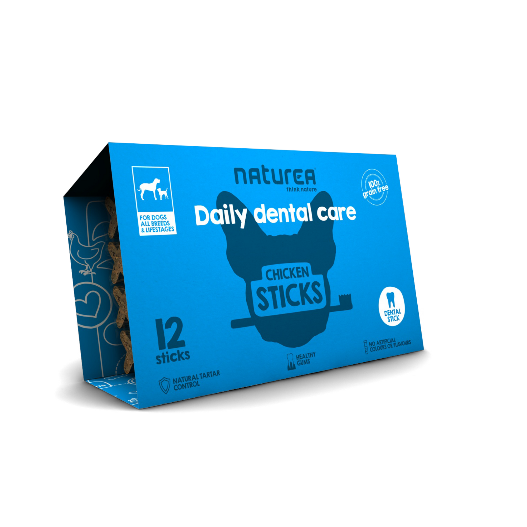 NATUREA Daily teeth cleaning sticks 12 pcs 88% fresh meat