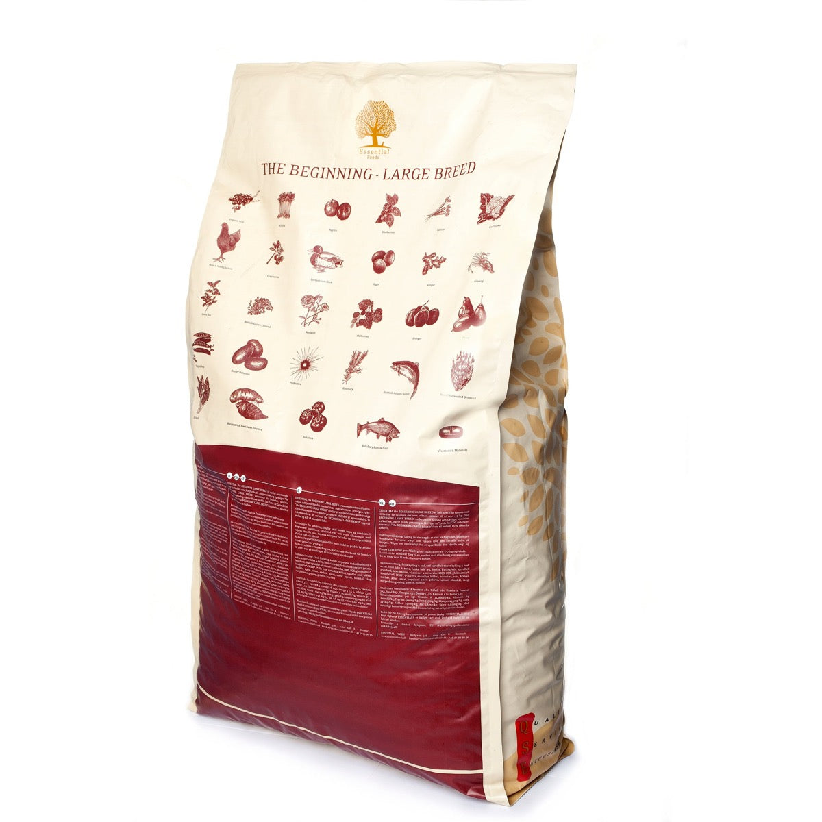 74% meat duck, chicken, salmon, trout, eggs Super premium dairy-free feed for puppies of large breeds The BEGINNING-LARGE BREED