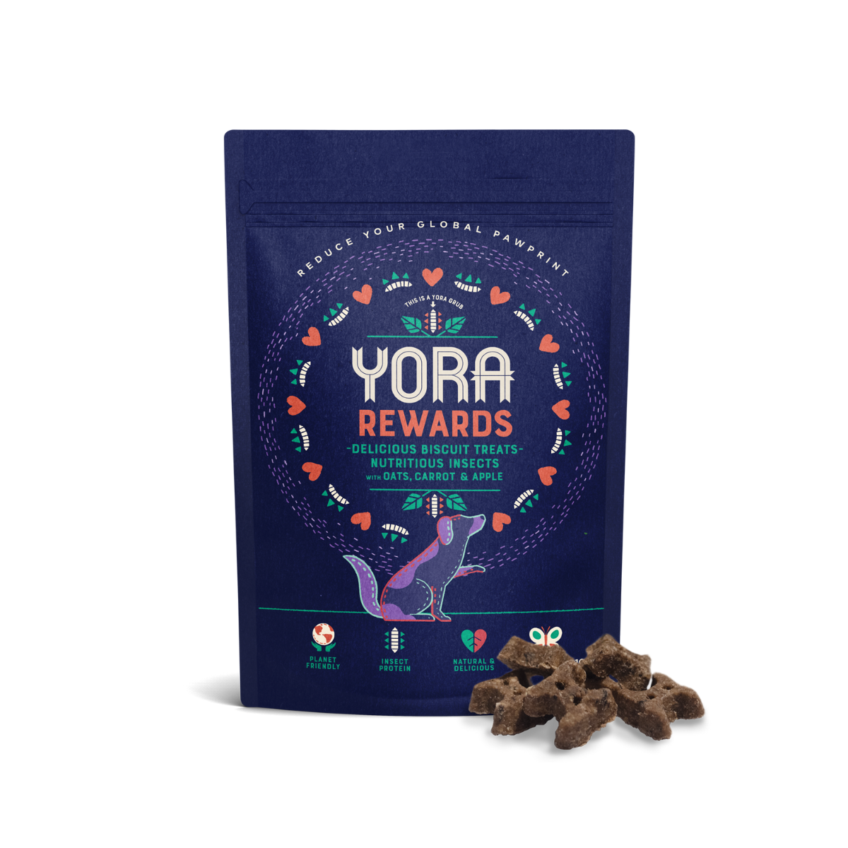 YORA Motivational Healthy Treats REWARDS with Apples & Carrots 100g