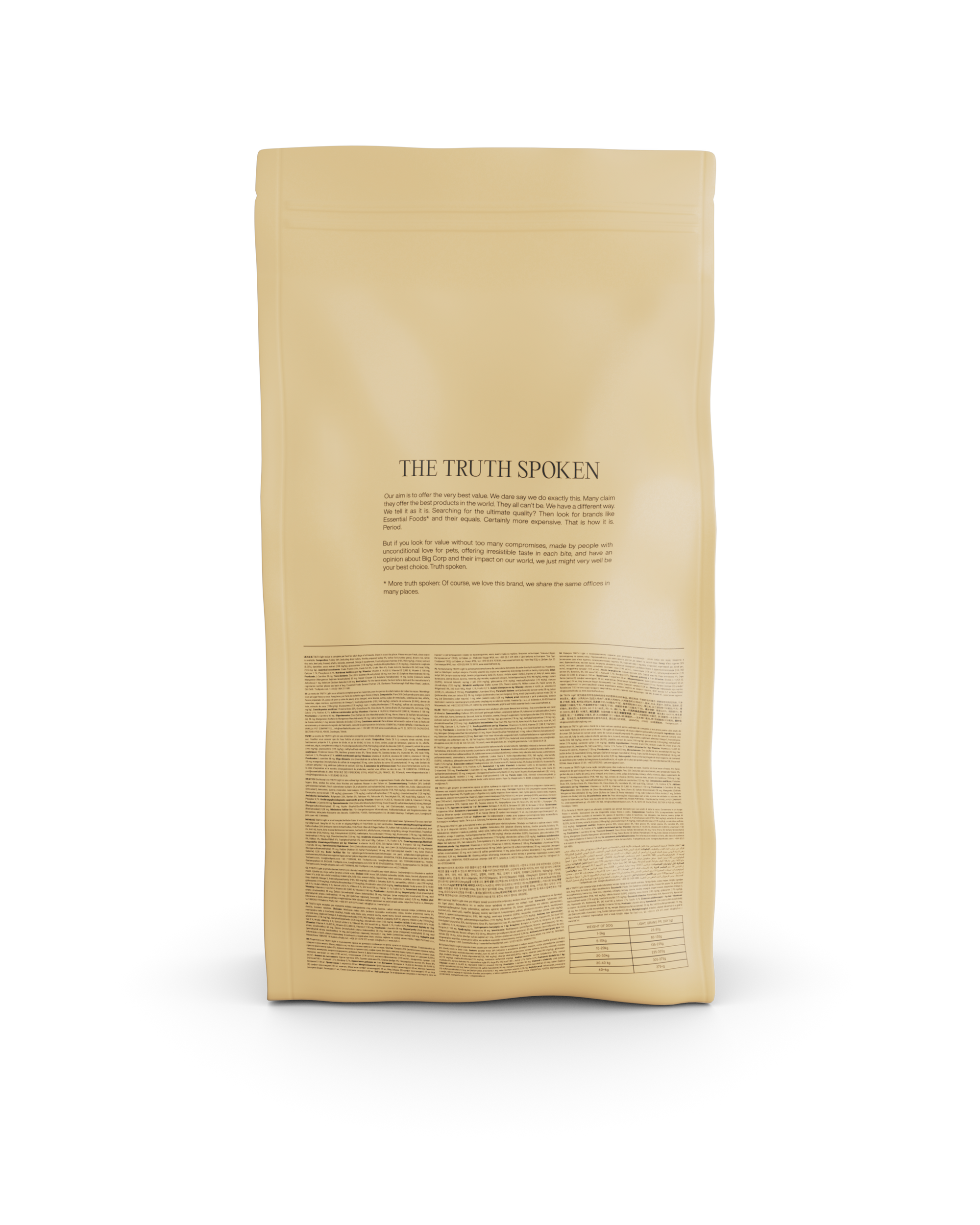 Wholesome balanced feed with turkey meat for overweight dogs TRUTH LIGHT