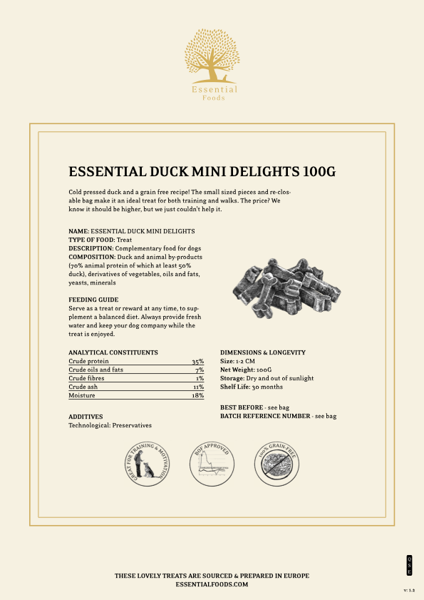 ESSENTIAL Duck meat small delicacies 100 gr