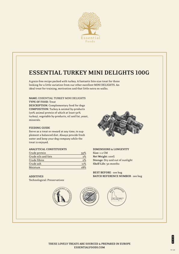 ESSENTIAL Turkey meat small delicacies 100 g