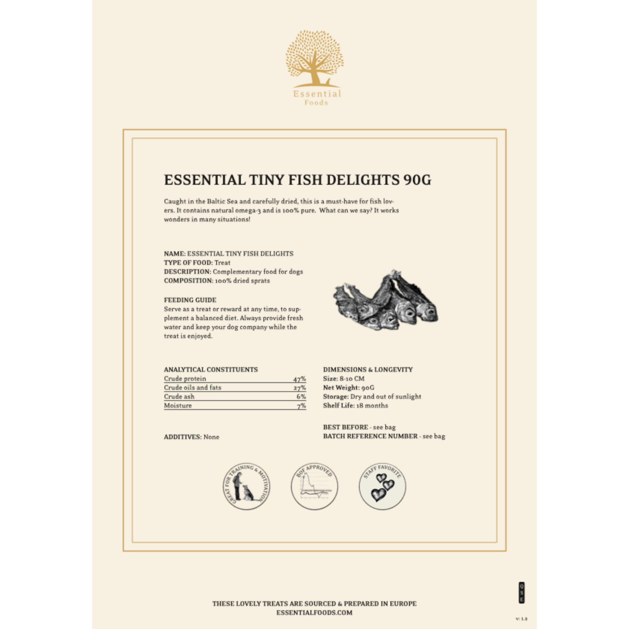 ESSENTIAL Delicious dried small fish