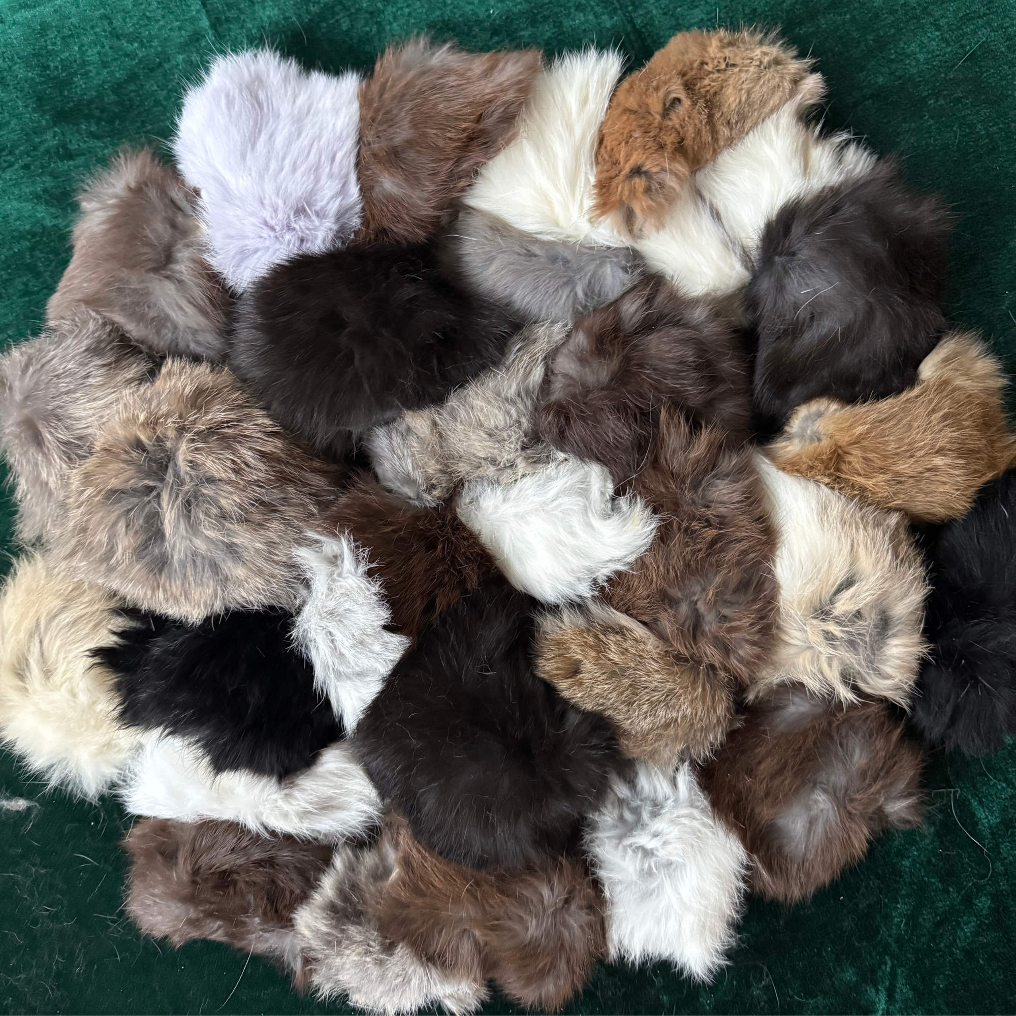 Rotaļlietas kaķiem no dabīgas truša ādas, aitas un kazas