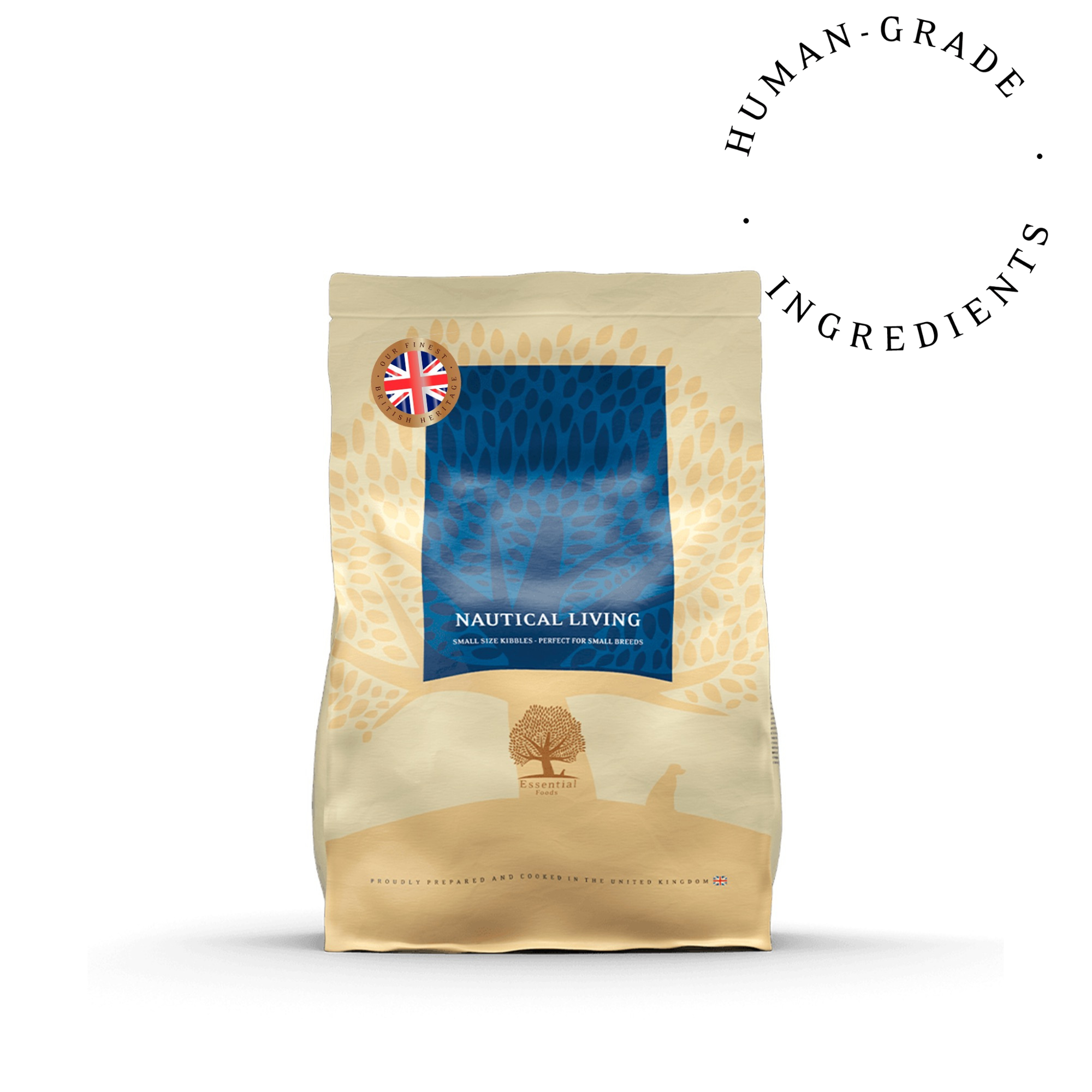 77% Skotijas lasis, forele, siļķe, sezonālās zivis, olas Super premium bezgraudu barība mazo šķirņu pieaugušiem suņiem NAUTICAL LIVING