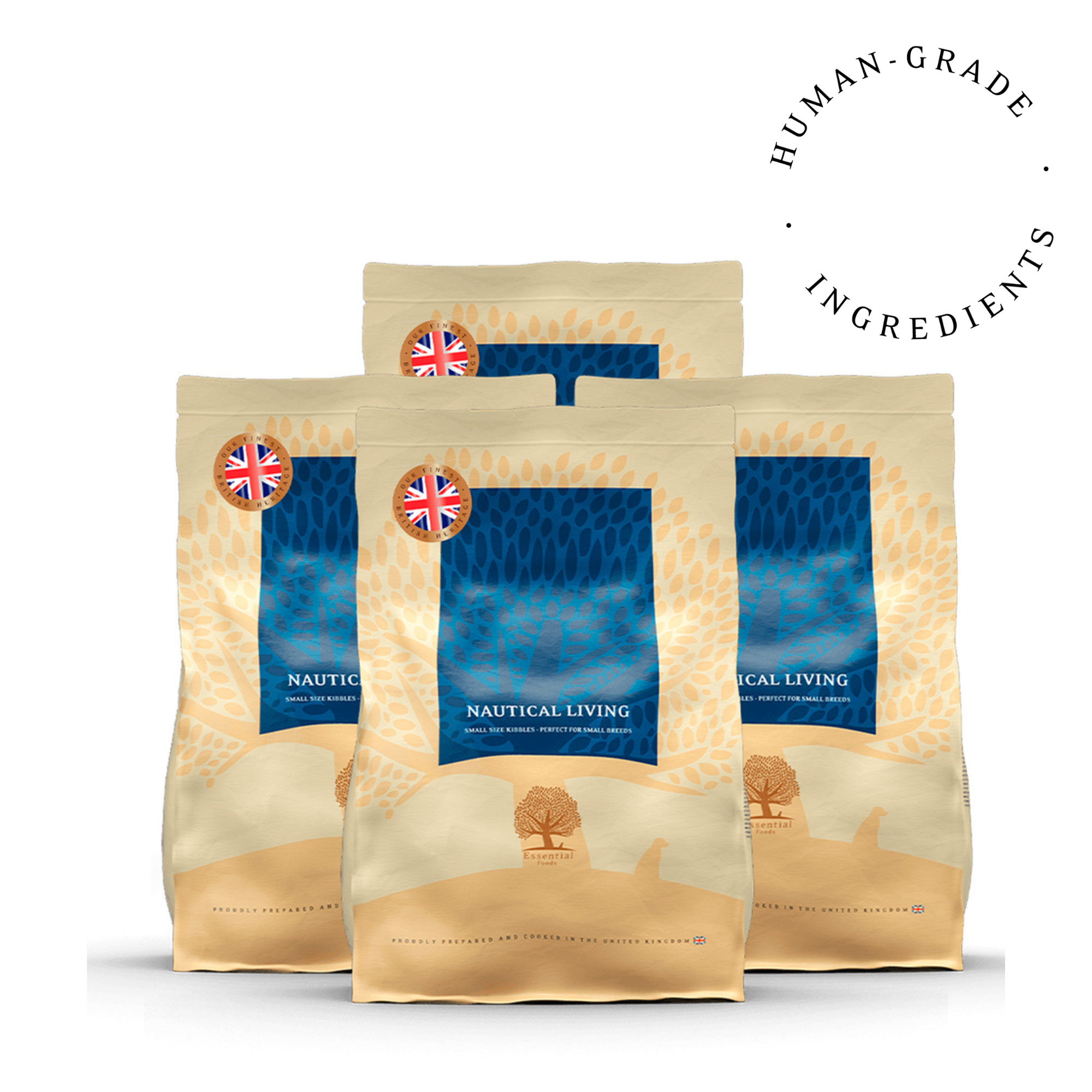 77% Skotijas lasis, forele, siļķe, sezonālās zivis, olas Super premium bezgraudu barība mazo šķirņu pieaugušiem suņiem NAUTICAL LIVING