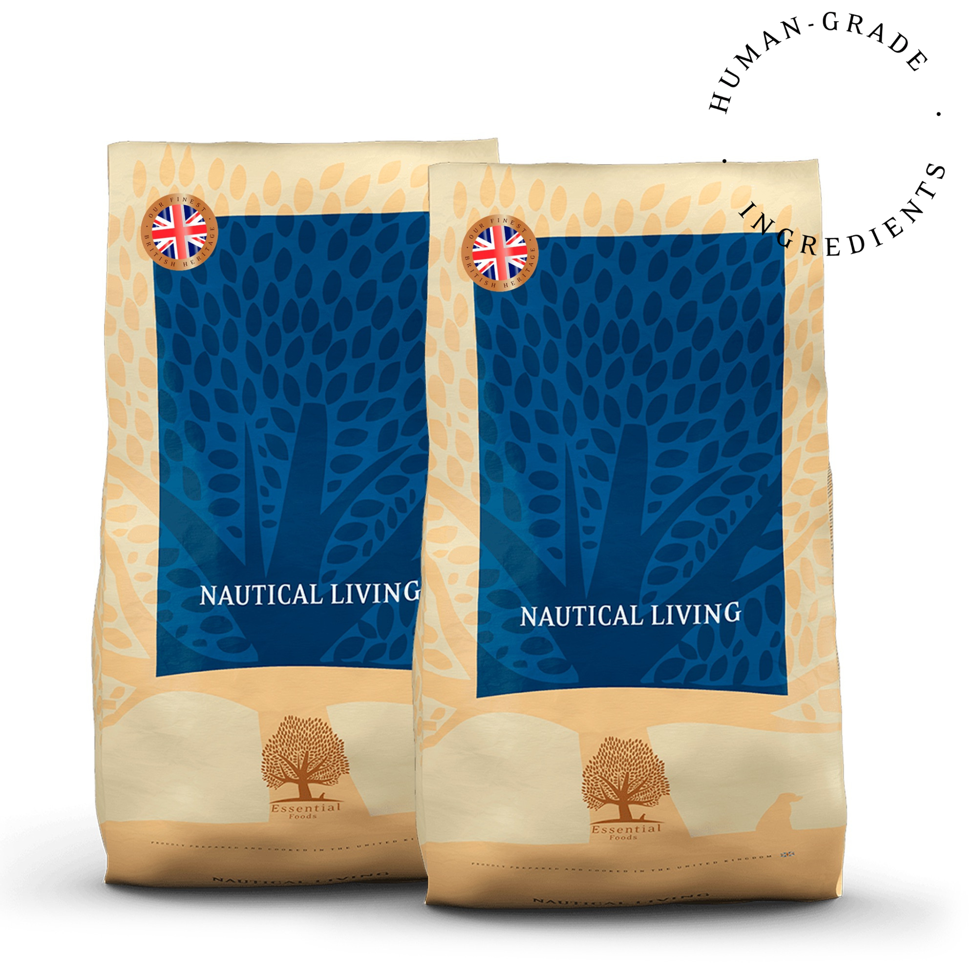 77% Skotijas lasis, forele, siļķe, sezonālās zivis, olas Super premium bezgraudu barība pieaugušiem suņiem NAUTICAL LIVING