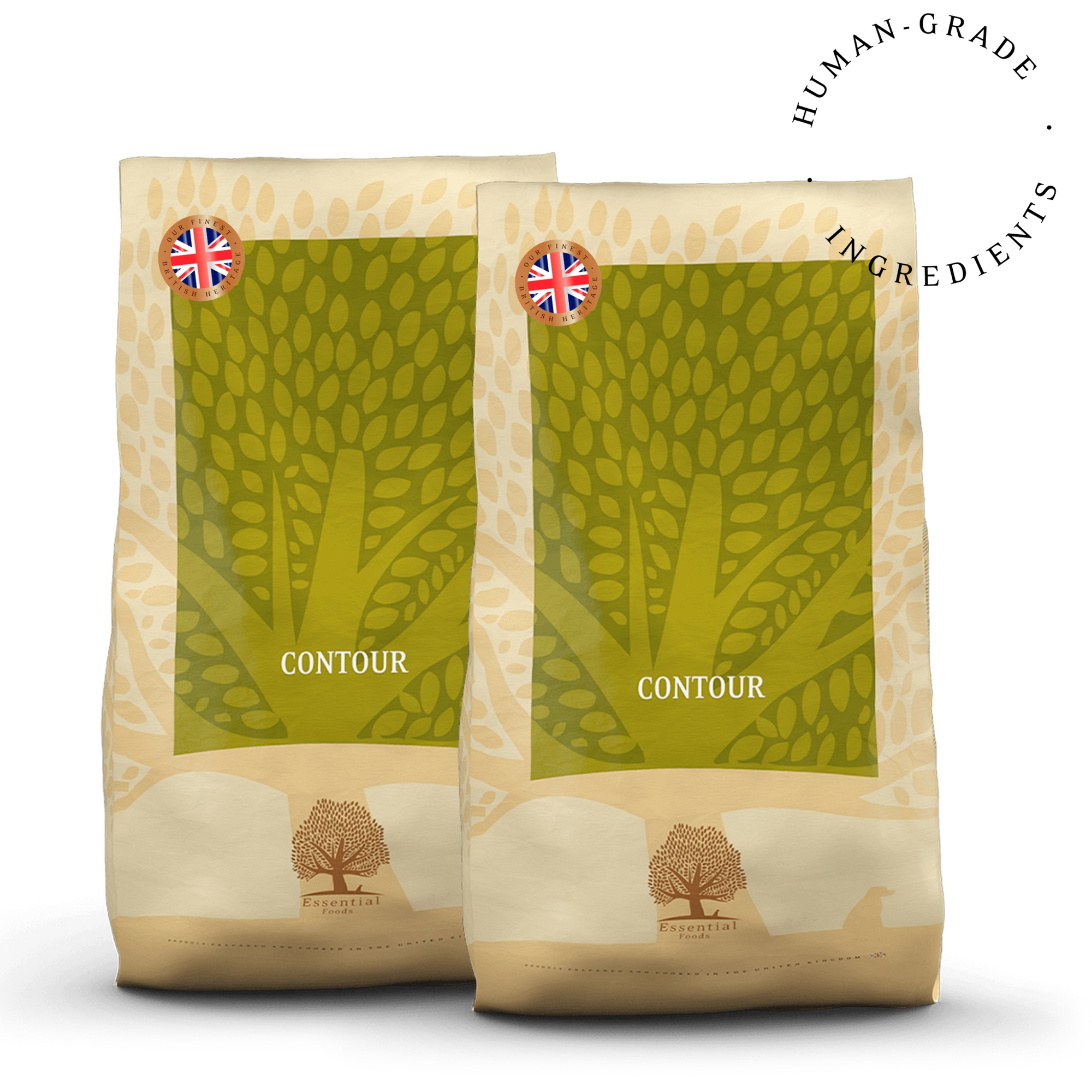 78% gaļas pīle, cālis, lasis, forele, olas Super premium bezgraudu barība pieaugušiem suņiem ar svaru virs 15kg svara kontrolei CONTOUR