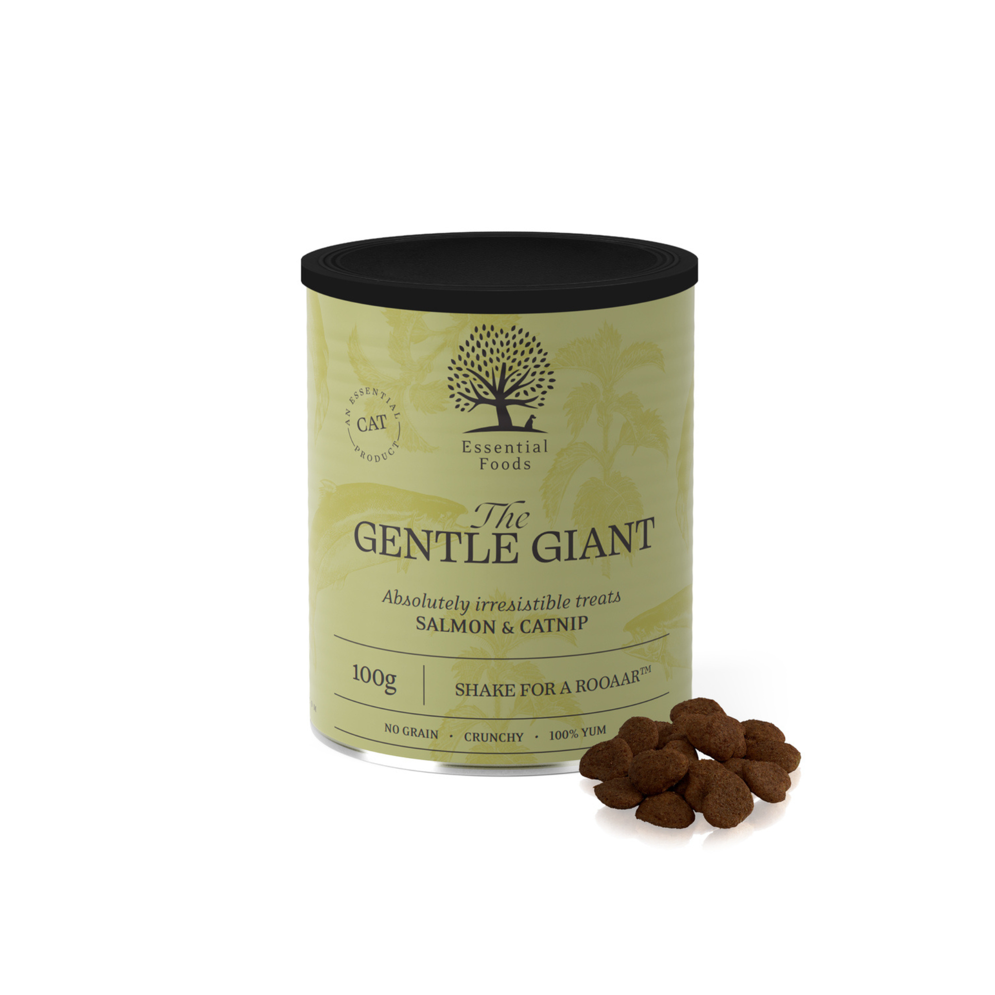 ESSENTIAL THE GENTLE GIANT – kraukšķīgi gardumi kaķiem ar lasi un kaķumētru