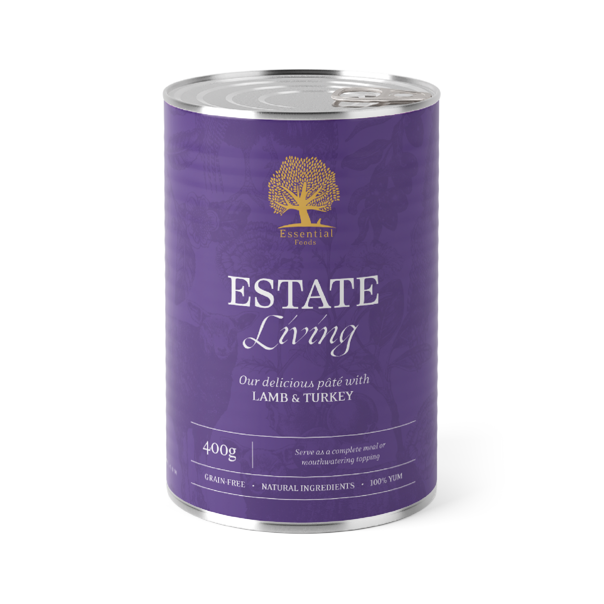 ESSENTIAL canned food for dogs with lamb and turkey meat ESTATE LIVING 400 g