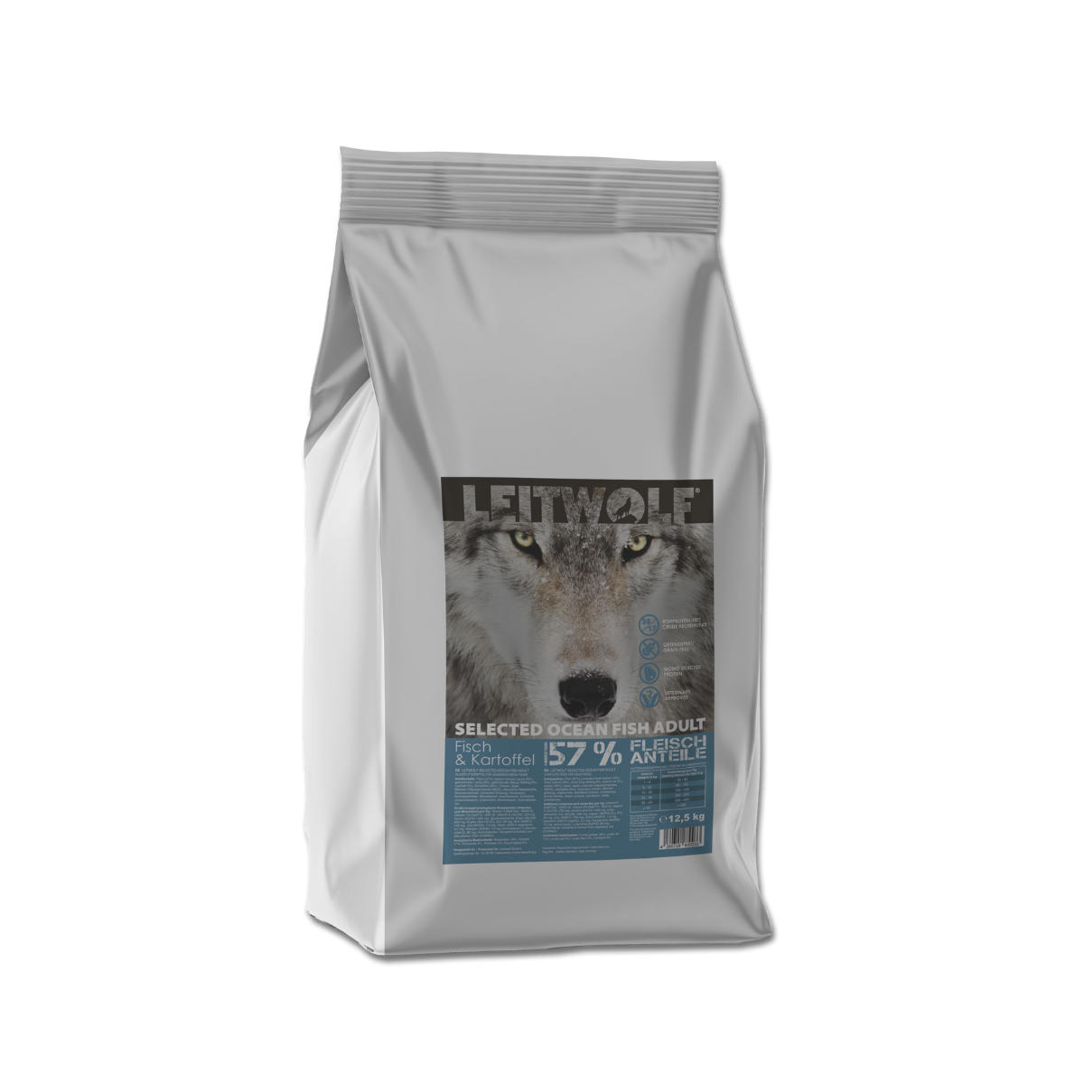LEITWOLF hypoallergenic food for adult dogs with fish SELECTED OCEAN FISH ADULT