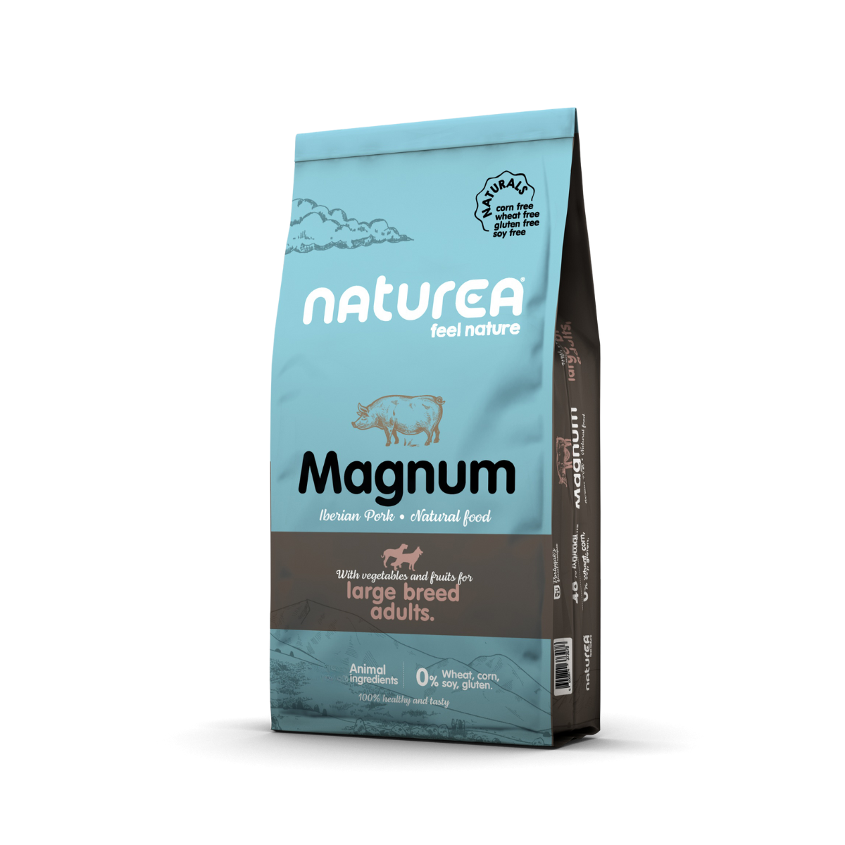 High-quality feed with Iberian pork meat for adult dogs Naturea Naturals