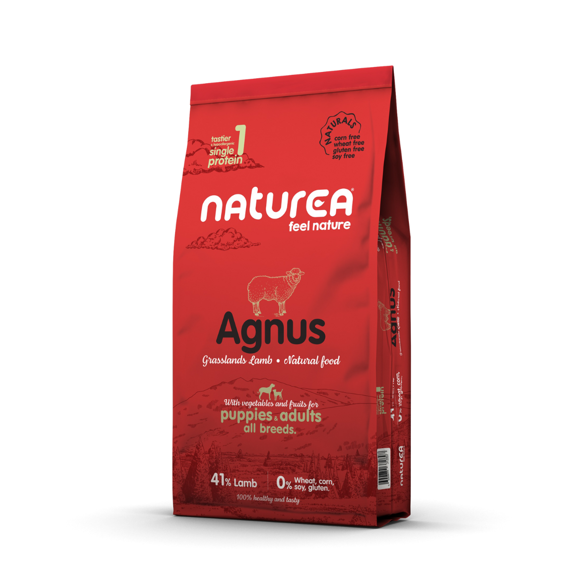 High-quality food with lamb meat for adult dogs Naturea Naturals