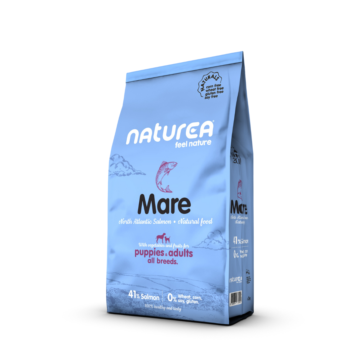 High-quality feed with salmon for adult dogs Naturea Naturals