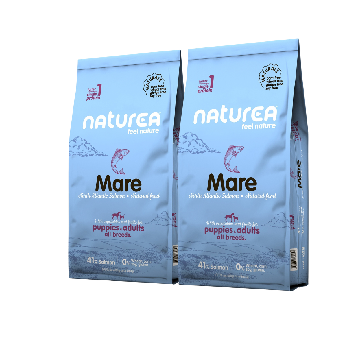 Aukštos kokybės ėdalas su Šiaurės jūros lašiša suaugusiems šunims Naturea Naturals MARE