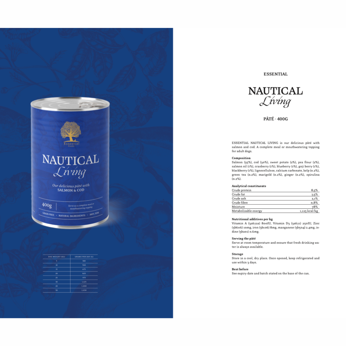 Консервы ESSENTIAL для мужчин NAUTICAL LIVING 400 G