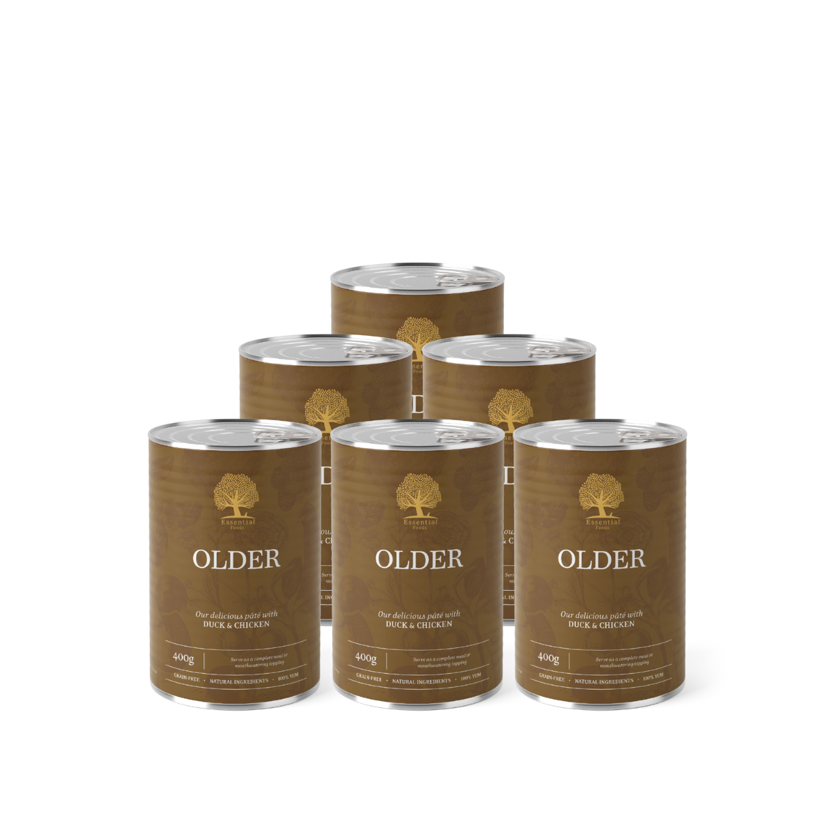 ESSENTIAL canned food for senior dogs OLDER with duck and chicken 400 g
