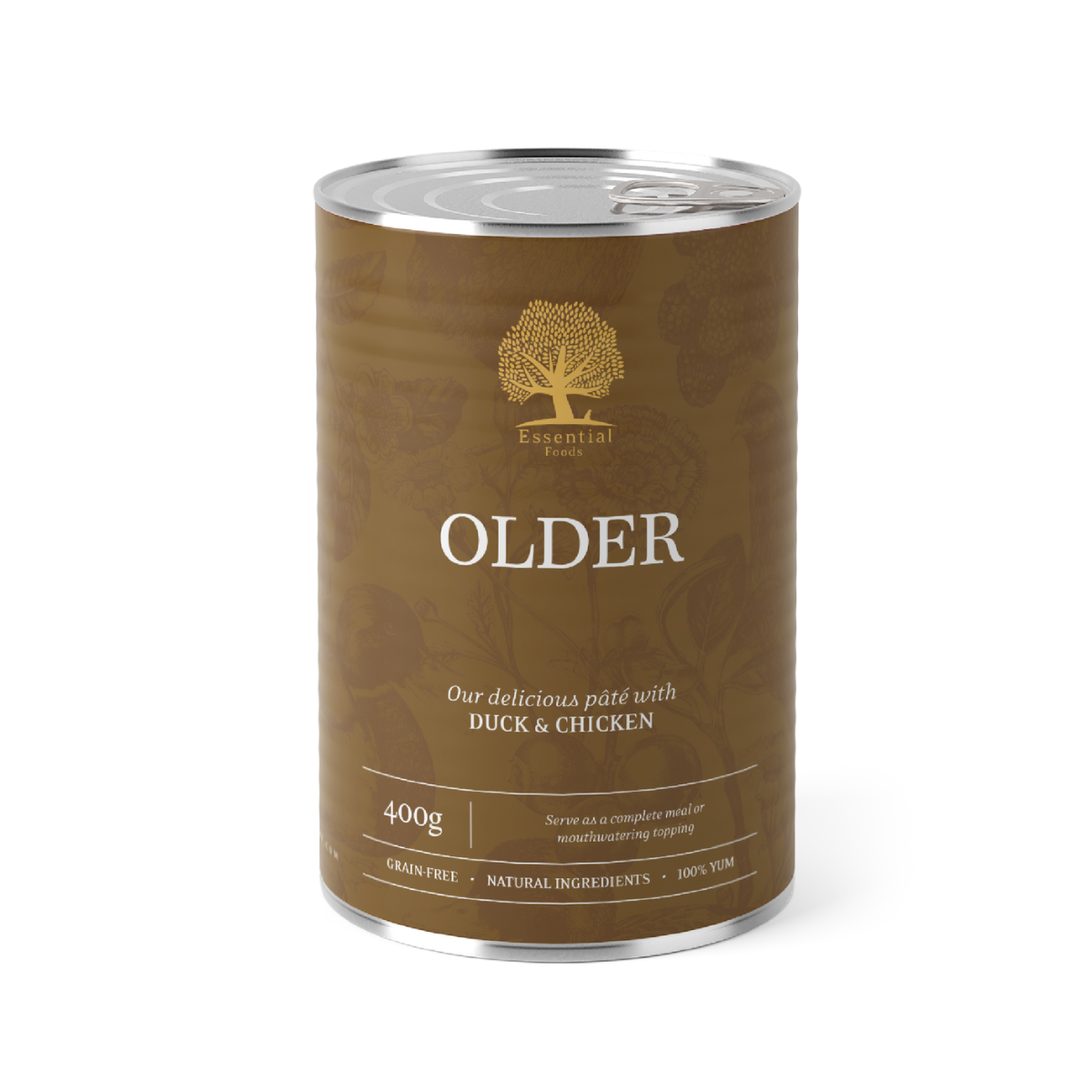 ESSENTIAL canned food for senior dogs OLDER with duck and chicken 400 g