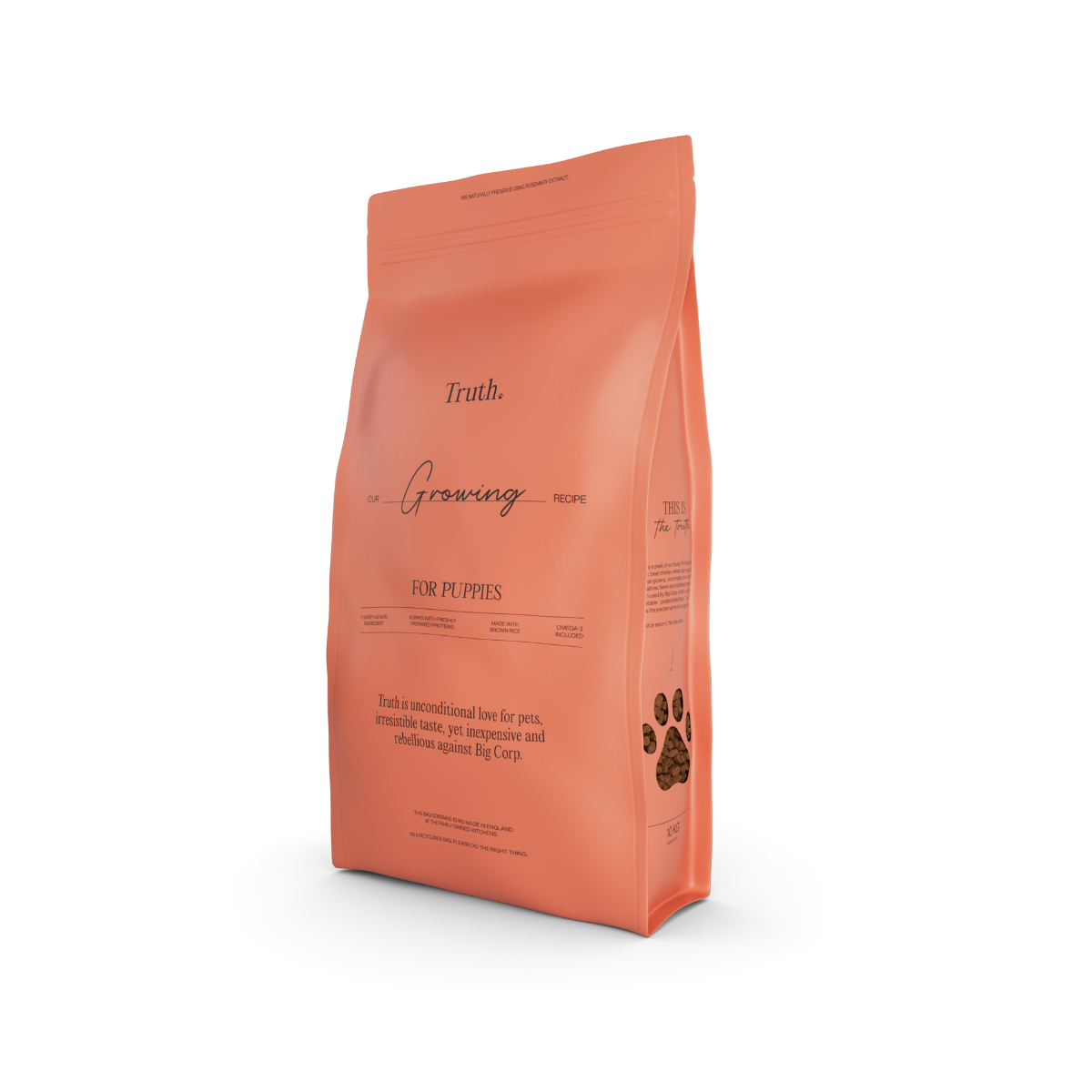 Wholesome and balanced dry food for puppies of all breeds with turkey meat TRUTH GROWING