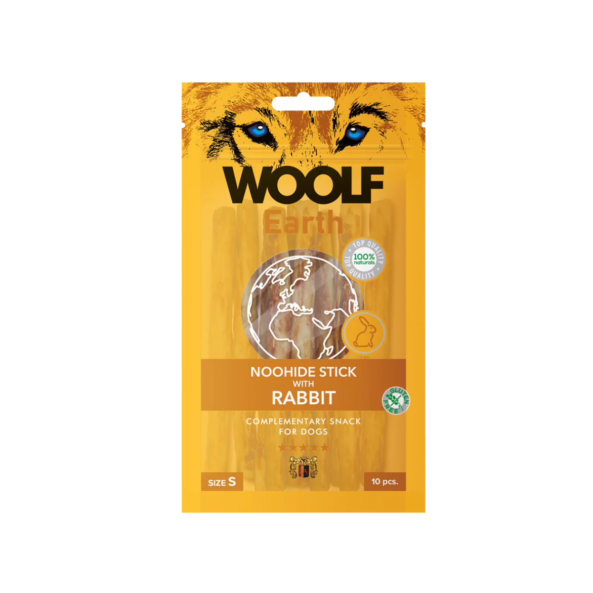 WOOLFSNACKS EARTH NOOHIDE S STICK WITH RABBIT