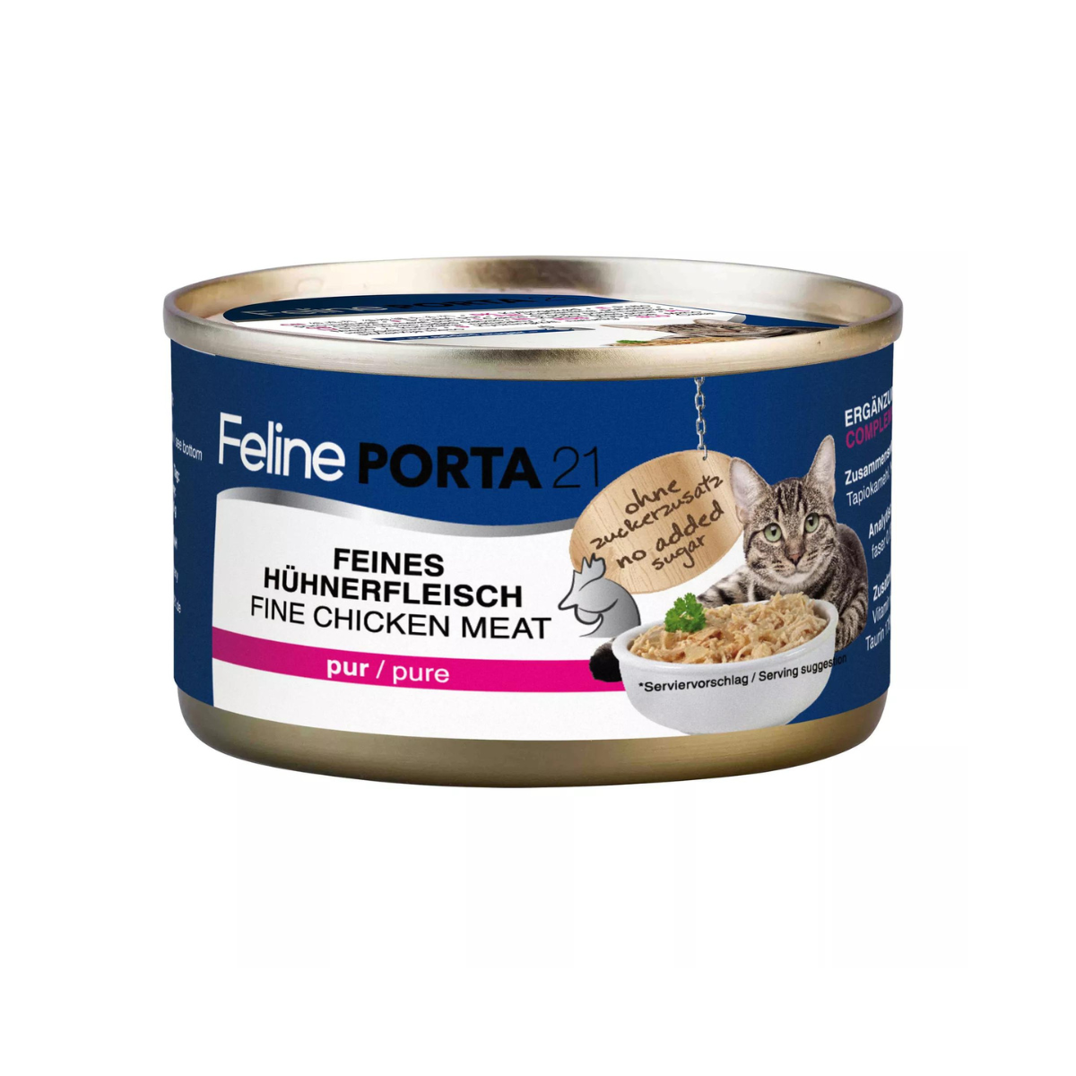 Canned chicken meat for cats and kittens
