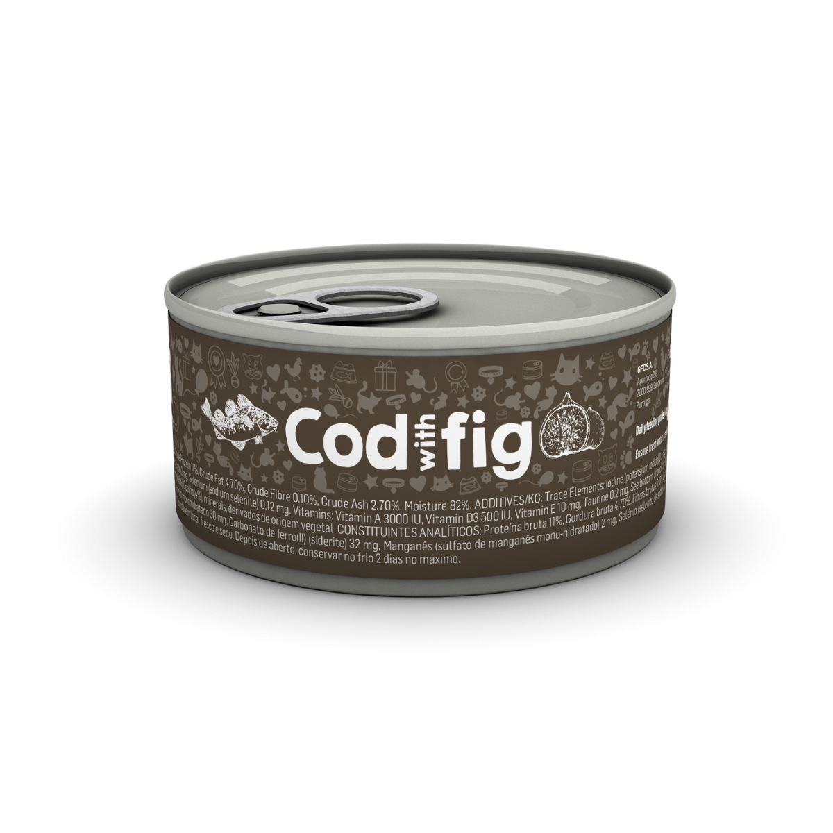 Cod, tuna with fig - canned food for cats and kittens