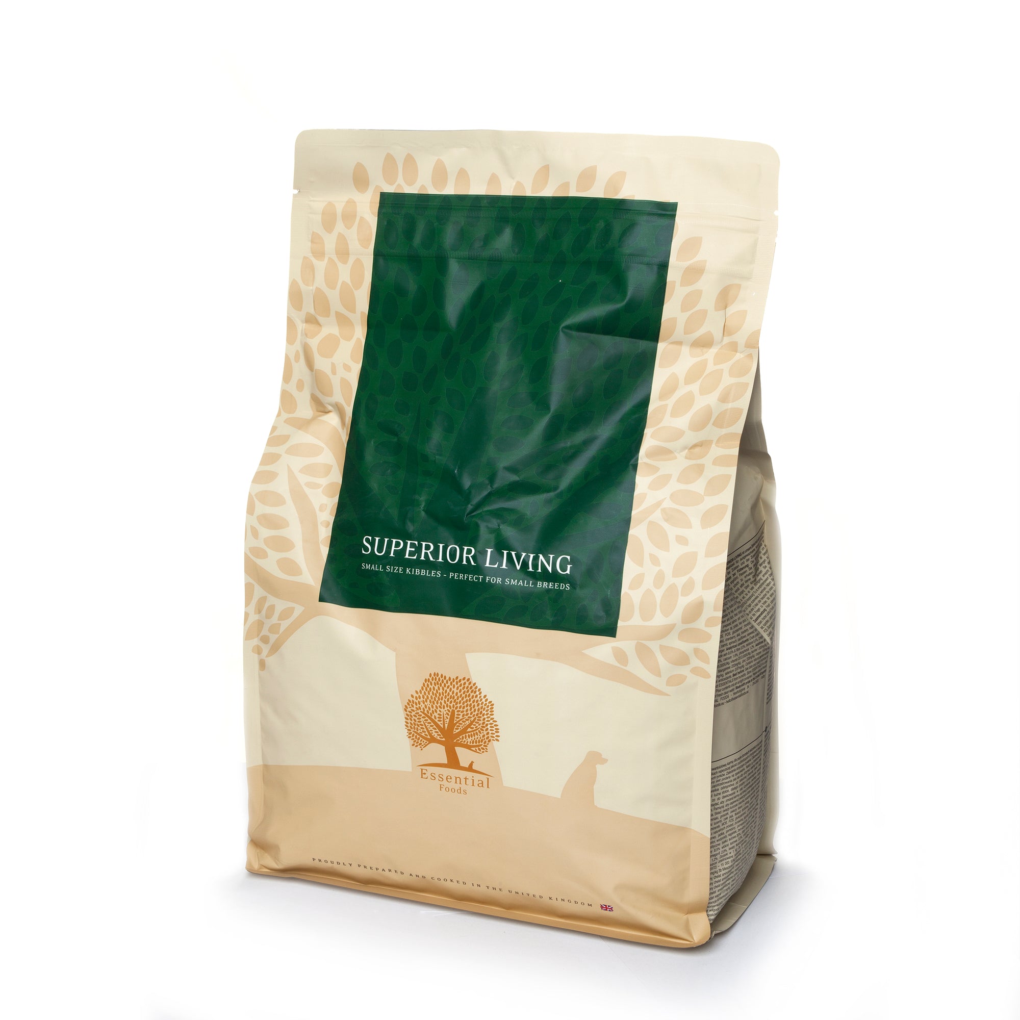 80% meat duck, chicken, salmon, trout, eggs Super premium grainless feed for adult dogs of small breeds weighing up to 15kg SUPERIOR LIVING