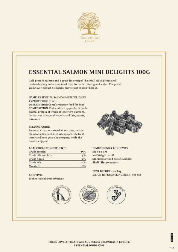 ESSENTIAL salmon small delicacies 100 gr