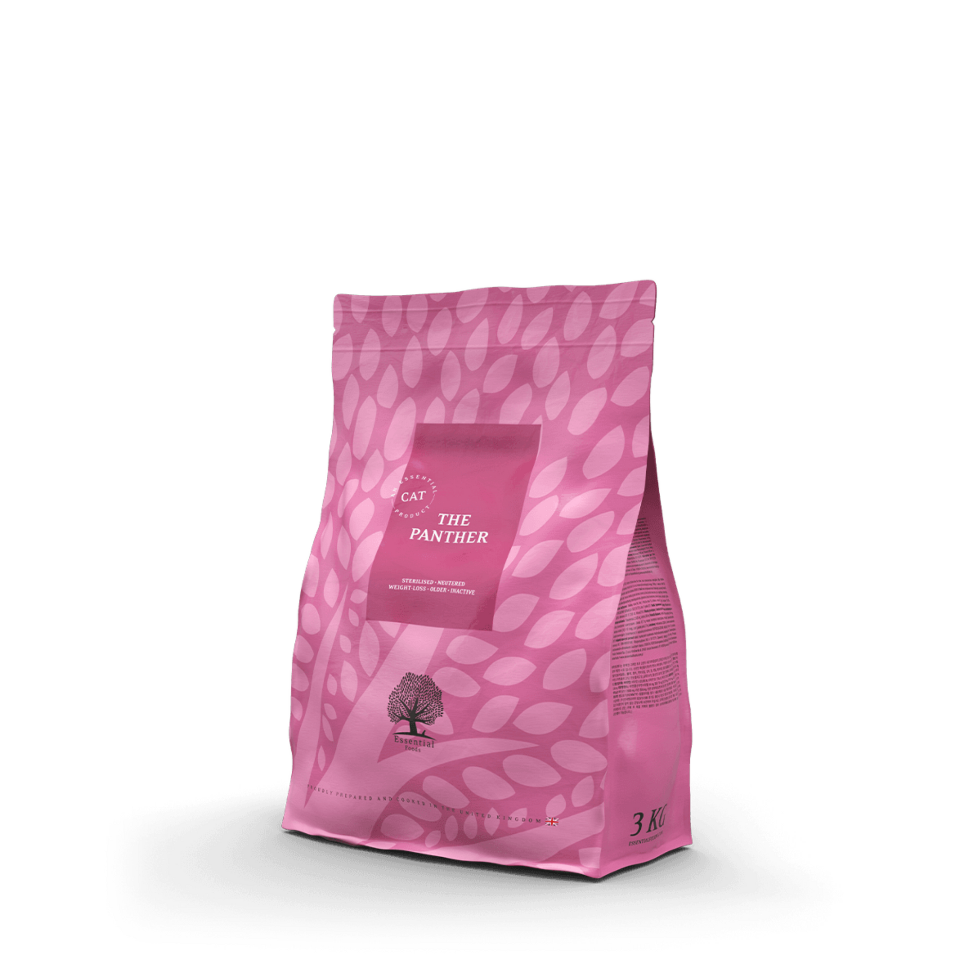 Grainless super premium food for sterilized and overweight cats, seniors, low-active cats THE PANTHER