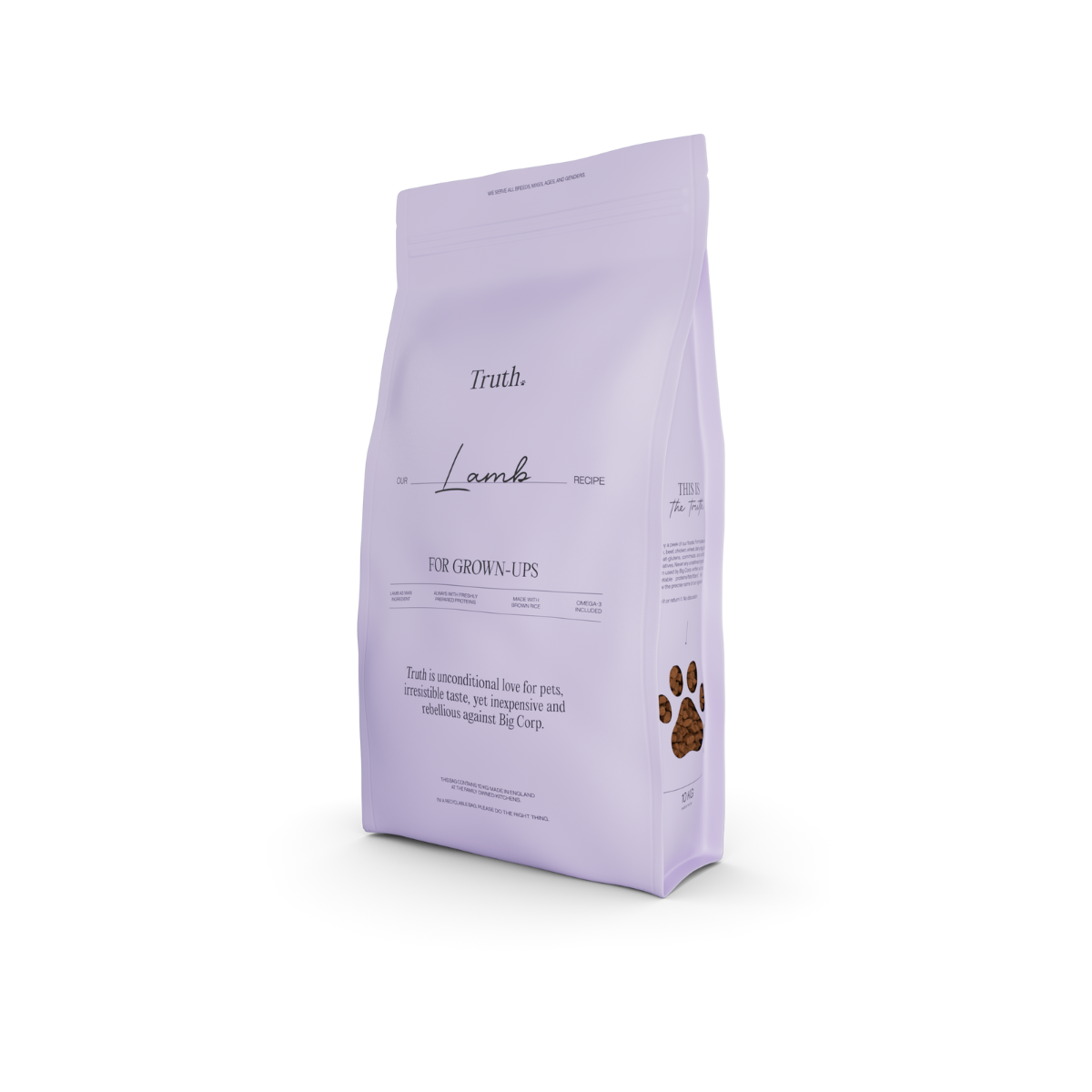 Wholesome and balanced dry food for adult dogs of all breeds with lamb TRUTH LAMB 10 kg