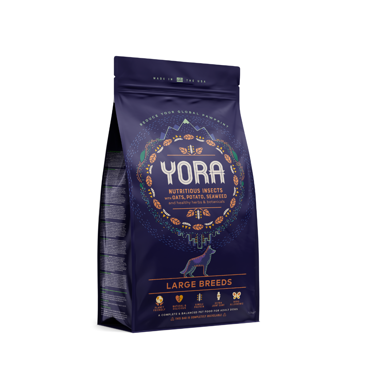 YORA insect ( insect ) superfood for adult dogs of large breeds