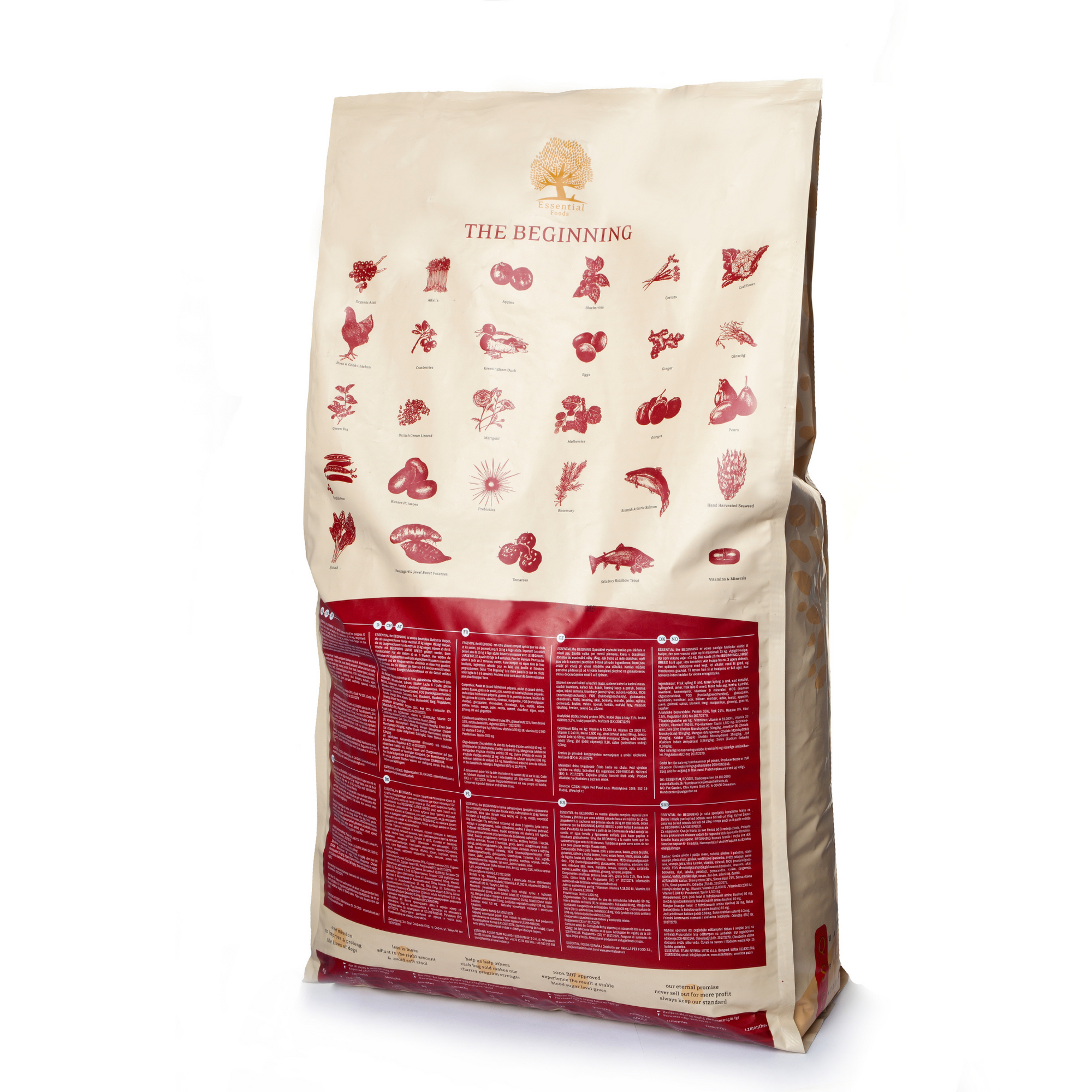 85% meat duck, chick, salmon, trout, eggs Super premium grainless feed for puppies of small breeds The BEGINNING