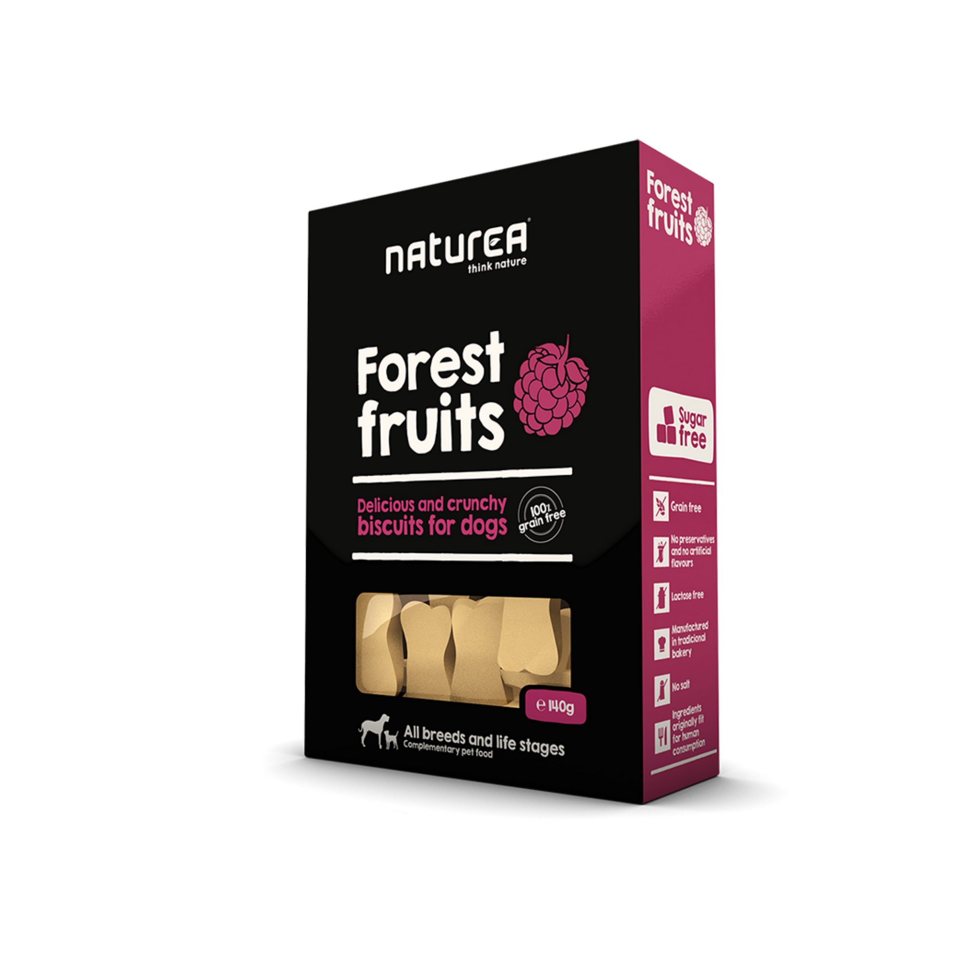 Delicious biscuits for dogs with the taste of wild berries